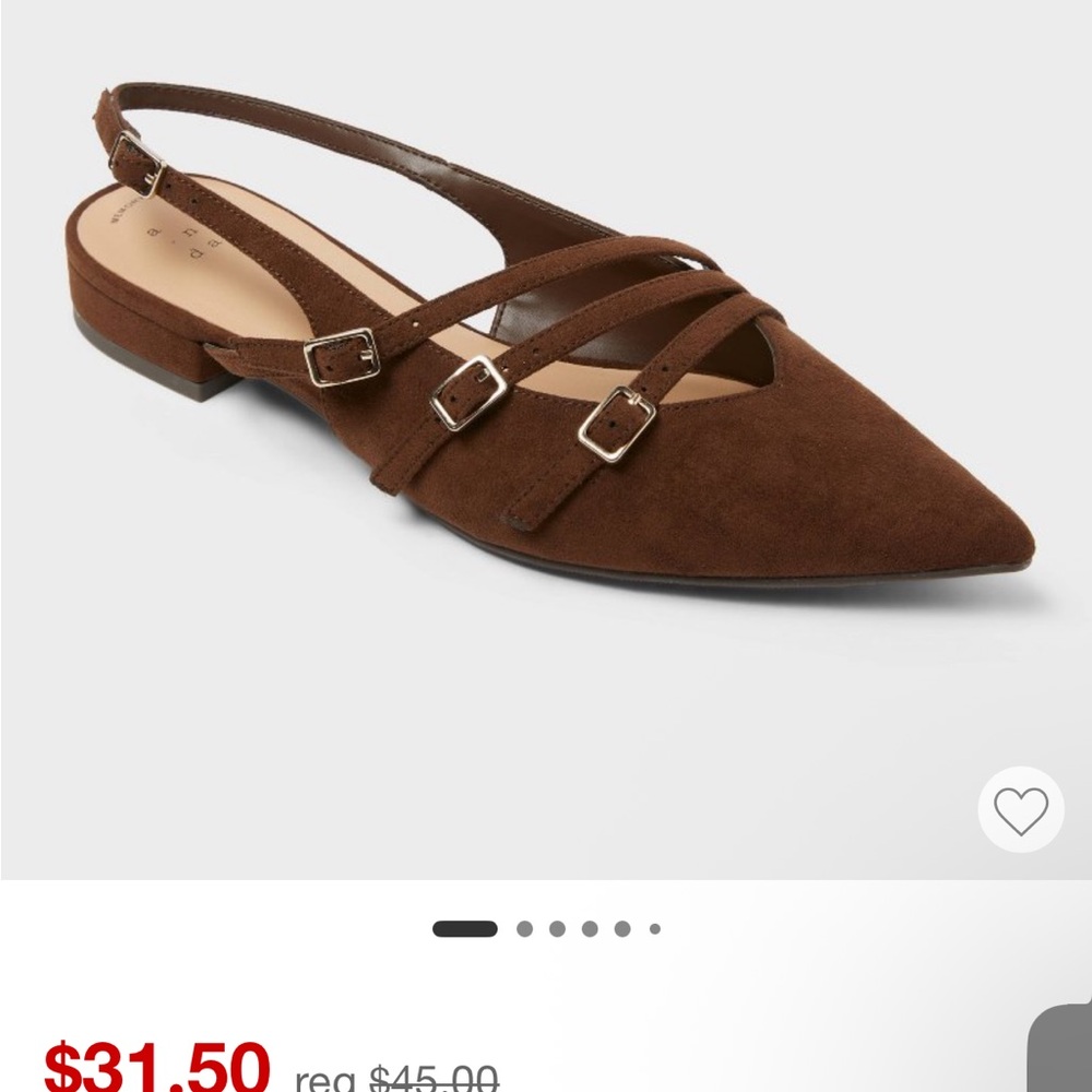 A New Day Brown Strappy Flats - Picture 4 of 4